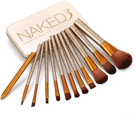 naked makeup brushes|URBAN DECAY Naked3 Makeup Brush Set (12 Pcs) (Pack of 12)